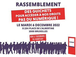 Rassemblement contre l’ordonnance « Bruxelles numérique »